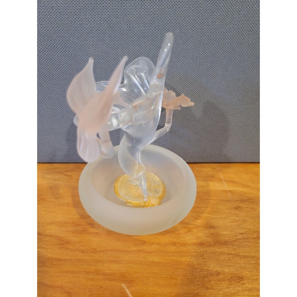 Vintage I.W. Rice Glass Flower Butterfly Hummingbird - Picture 4 of 12